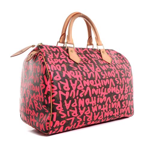 fuchsia louis vuitton bag|Louis Vuitton Monogram Graffiti Speedy 30 Fuchsia.